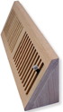 Wood triangular baseboard register, damper optional